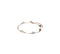 Purelei® Island Dream Bracelet de Cheville - Opale, Amazonite, Agate & Agate Mousse - Acier Inoxydable Plaqué Or 18K - Bracelet de Cheville Femme Réglable 21-25 cm - Délicat Look Été, Eine Grösse