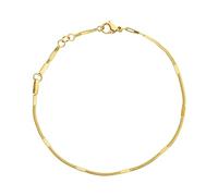 Purelei® Kanani Bracelet (Or) - Bracelet gourmette élégant et fantaisie pour femme - Acier inoxydable plaqué or 18K - Longueur réglable en 16/17,5/20 cm - Inspiration Hawaïenne & Résistant à l'eau
