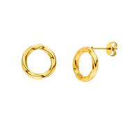 PURELEI Kaula Boucles d'oreilles pour femme en acier inoxydable durable - Boucles d'oreilles étanches pour femme - Diamètre 13 mm - Bijou fantaisie pour votre look individuel, 1.3 Zentimeter, Argent