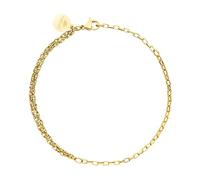 Purelei® Kumu O Mix Bracelet (Or) - Bracelet gourmette élégant et fantaisie pour femme - Acier inoxydable plaqué or 18K - Longueur réglable en 16,5/18,5/20 cm - Inspiration Hawaïenne