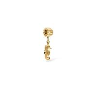 Purelei LEI Charm - Pendentif étanche en acier inoxydable (plaqué or 14 carats) pour bracelet LEI - Bijoux combinables pour votre look individuel, 12 x 5,5 mm, Acier inoxydable, Agate