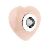 Purelei LEI Charm - Pendentif étanche en acier inoxydable (plaqué or 14 carats) pour bracelet LEI - Bijoux combinables pour votre look individuel, 11,6 x 7 x 11,5 mm, Acier inoxydable, Agate