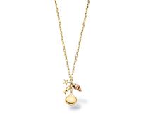 Purelei Ocean Crush Collier pour femme en acier inoxydable avec pendentifs maritimes, coquillage, étoile de mer et poisson, chaîne réglable de 40 à 45 cm, bijou pour femme pour occasions spéciales