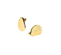 Purelei Ocean Whisper Boucles d'oreilles - Clous d'oreilles en forme de coquillage - Acier inoxydable plaqué or 18 carats - 9,5 g (paire) - Combinable avec chaîne & bracelet - Résistant à l'eau