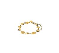 Purelei Ocean Whisper - Bracelet marin avec coquillages et escargots - Plaqué or 18 carats - Acier inoxydable - Bijoux d'été pour femme - Longueur 16-20 cm - Résistant à l'eau, Eine Grösse, Acier