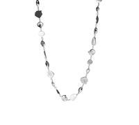 Purelei Ocean Whisper Chaîne élégante en acier inoxydable plaqué or 18 carats pour femme Longueur 35-45 cm, Länge: 35-45 cm, Acier inoxydable, Nacre d'ormeau