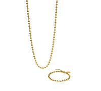 PURELEI Parure de bijoux 'Bubbly Duo' or, Taille 40 - 45cm