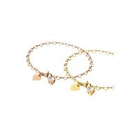 PURELEI Parure de bijoux 'Endless Love' or, Taille 16 - 19