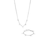 PURELEI Parure de bijoux 'Kalea' argent, Taille 40 - 45cm