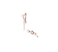 Purelei Pearl Symphony Boucles d'oreilles - 3 en 1 avec perle baroque - Acier inoxydable plaqué or 18 carats - Possibilités de port : clou, boucle et détail de chaîne - 4,9 g (paire), Normal, Acier