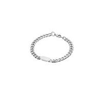 Purelei Plate Bracelet pour homme - Imperméable | Bracelet gourmette avec plaque polie en acier inoxydable et plaqué or 14 carats | Pièce masculine au quotidien avec ligne claire, Eine Grösse, Acier
