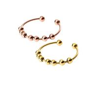 Purelei® Shade Anxiety Bague pour femme en acier inoxydable durable - Bague réglable de taille 50 à 66 - Bijou fantaisie pour votre look personnalisé