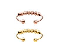 Purelei® Shade Anxiety Ring - Fidget - Bague pour femme en acier inoxydable durable - Bagues résistantes à l'eau - Disponibles en tailles ajustables de 50 à 66 - Bijoux pour femme, 60-66, Acier