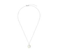 Purelei Shining Moon Collier pour femme avec nacre et oxyde de zirconium, élégant collier en acier inoxydable avec pendentif en forme de lune, chaîne scintillante, cadeau pour femme, Eine Grösse