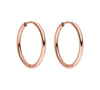 Purelei Sleeky Boucles d’oreilles (Or) - Créoles durables en acier inoxydable - Boucles d’oreilles femme résistantes à l’eau - 1,5 cm de diamètre - Bijoux de mode