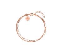 Purelei® Sleeky Bracelet (Or rose) - Bracelet gourmette élégant et fantaisie pour femme - Longueur réglable en 16-19 cm - Inspiration Hawaïenne & Résistant à l'eau