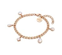 Purelei Soft Shine Bracelet Nacre Acier Inoxydable Etanche, Eine Grösse, Acier inoxydable, Agate