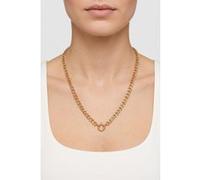 Purelei Structure Chaîne à maillons pour femme avec anneau, collier élégant en acier inoxydable, chaîne de déclaration moderne, chaîne réglable à superposer, cadeau pour femme, Eine Grösse, Acier