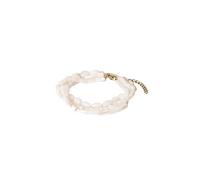 Purelei® Summer Breeze Bracelet pour femme - Perles de coquillage et acier inoxydable - Plaqué or 14 K/18 carats ou argent - Réglable 16-20 cm - Bijou d'été Boho Look, Eine Grösse, Acier inoxydable