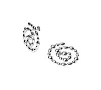 Purelei Swirl Boucles d'oreilles à tige en acier inoxydable plaqué or 14 K/18 carats en forme de spirale avec perles métalliques 17,6 g (paire) Étanche, Normal, Acier inoxydable, Ormeau