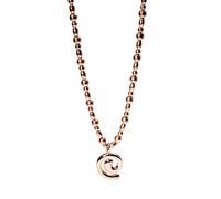 Purelei Swirl Chaîne - Collier déclaration pour femme - Acier inoxydable plaqué or 14 carats / or rose / argent - Pendentif spirale amovible - 40-45 cm réglable - Symbole voyage de vie, Eine Grösse