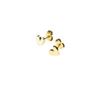 Purelei Tiny Heart Boucles d'oreilles pour femme en acier inoxydable durable (plaqué or 14 carats) - Boucles d'oreilles imperméables pour femme - Bijou fantaisie pour votre look individuel, Normale