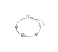 Purelei Velvet Rose Bracelet - Imperméable et réglable | Bracelet en acier inoxydable avec pendentifs roses gradués et plaqué or 14 K/18 carats | Attire tous les regards avec une touche romantique