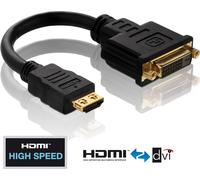PureLink Basic+ câble adaptateur HDMI / DVI, plaqué or, HDMI mâle