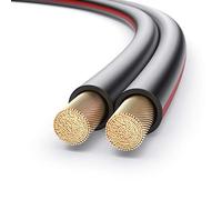 PureLink Câble de haut-parleur Câble de haut-parleur OFC 2x4,00mm² 0,20mm, 25,0m, câble en cuivre pur pour haut-parleurs hi-fi, caissons de basses, câble audio avec marquage de polarité, blanc