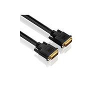 PureLink Câble DVI PureInstall Serie Dual Link avec connecteurs plaqués or 24 carats, résolution jusqu'à 2560 x 1600, prise mâle DVI-D (24+1) vers