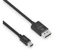 PureLink Câble mini DisplayPort vers DisplayPort 1.3, 4K Ultra HD 60 Hz, bande passante 21,6 Go/s, contacts plaqués or, 1,50 m Noir