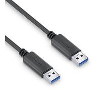 PureLink Câble USB-A vers USB-A, USB 3.1 Gen 1 avec transfert de données 5 GO/s, noir, 1,50 m