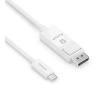 PureLink Câble USB-C vers DisplayPort 4K Ultra HD 60Hz, connecteurs plaqués or, 1,50 m, blanc