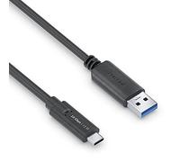 PureLink Câble USB-C vers USB-A - 3.1 Gen 2, 3A, 10G - iSerie - Noir - 0,50 m