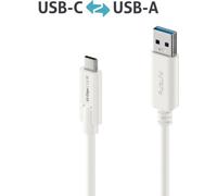 PureLink Câble USB-C vers USB-A - 3.1 Gen 2, 3A, 10G - iSeries - blanc - 0,50m