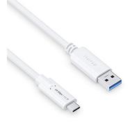 PureLink câble USB-C vers USB-A, USB 3.1 Gen 2 avec transfert de données 10 Go/s, blanc, 1,00 m