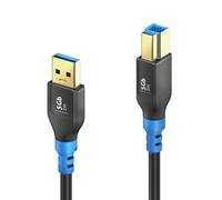 PureLink FI-U300-020 câble USB USB 3.2 Gen 1 (3.1 Gen 1) 2 m USB A USB B Noir, Bleu