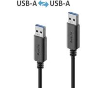 PureLink Câble USB-A vers USB-A, USB 3.1 Gen 1 avec transfert de données 5 GO/s, noir, 1,50 m