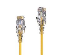 PureLink MC1503-010 Cat6 UTP (10/100/1000 Mbit/ s), Extra plat à 2x prix RJ45, cble de Transmission pour Commutateur, Modem, Routeur, 1, 00 M, Jaune
