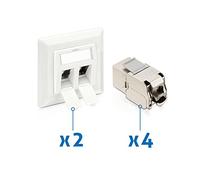 PureLink MCA210 Boîtier de raccordement Mural Professionnel Cat.6a Blanc