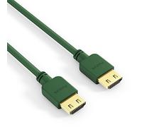 PureLink PI0503-020 Câble de Connexion HDMI Haute Vitesse (4K UltraHD (2160p), Ethernet, 18Gbps), HDMI-A Mâle - Mâle Certifié sans Halogènes, Ultra Plat, 2,00m, Vert
