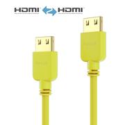 Purelink PI0504-005 Câble HDMI SuperThin 0,5 m, jaune