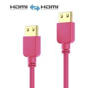 Purelink PI0505-010 Câble HDMI SuperThin 1 m, magenta