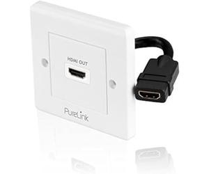 PureLink PI100 Prise HDMI High Speed PureInstall avec Canal Ethernet Prise HDMI A vers HDMI A Longueur 0,1 m