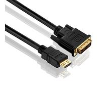 PureLink PI3000-005 Câble de connexion HDMI à Single Link DVI (2K FullHD (1080p), Ethernet), HDMI-A mâle vers DVI-D mâle (18+1), certifié, 0,50m, noir
