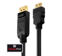 PureLink PI5100-015 - Série PureInstall - Câble DisplayPort vers HDMI DisplayPort mâle vers HDMI mâle 1.50m - noir