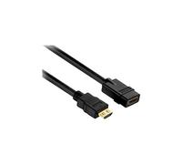 Purelink PureInstall PI1100 High Speed - HDMI avec câble d'extension Ethernet - HDMI (M) pour HDMI (F) - 50 cm - triple blindage - noir - support 4K