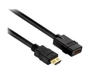 Purelink PureInstall PI1100 High Speed - Câble d'extension HDMI avec Ethernet - HDMI mâle pour HDMI femelle - 50 cm - triple blindage - noir - support 4K Noir G