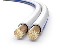 PureLink SP001-100 Câble d'enceinte 2x1,5mm² (99,9% OFC en cuivre massif 0,10 mm) Câble haut-parleur Hifi, 100m, blanc