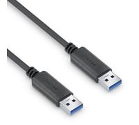 PureLink USB-A to USB-A Cable, USB 3.1 Gen 1 with 5 GB/s Data Transfer, Black, 2